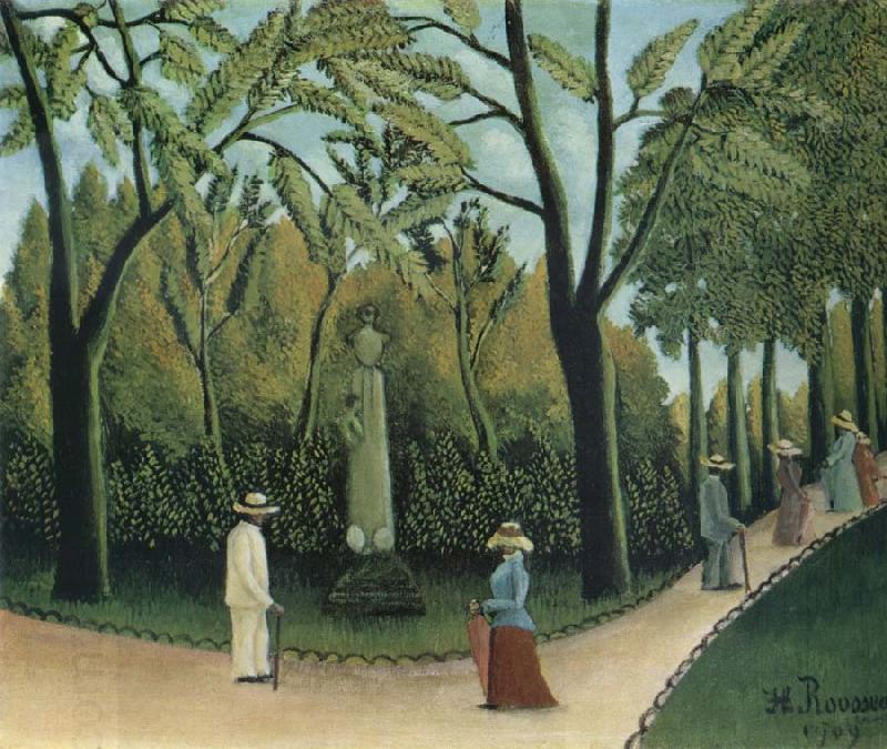Henri Rousseau The Chopin Memorial in the Luxembourg Garden China oil painting art